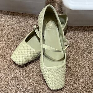 Vince Camuto Light Green Woven Flats